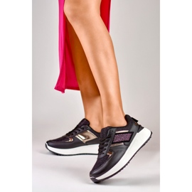 Deportivas casual mujer negras negro 5