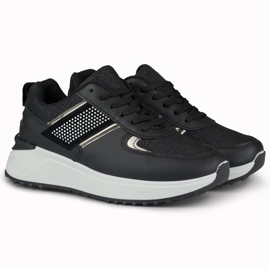Deportivas casual mujer negras negro 2