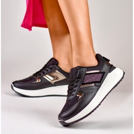 Deportivas casual mujer negras negro 6