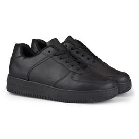 Deportivas clásicas negras con suela negra negro 2 Deportivas clásicas negras con suela negra negro 2