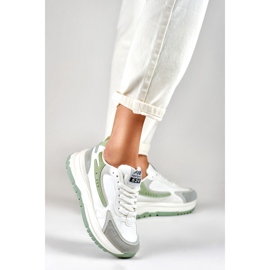 Deportivas Minti de mujer en blanco y menta 3