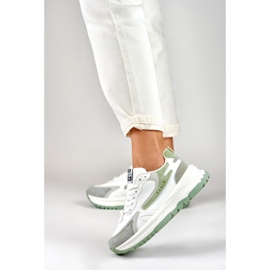 Deportivas Minti de mujer en blanco y menta 2 Deportivas Minti de mujer en blanco y menta 2