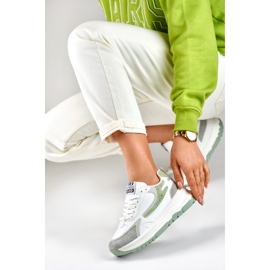 Deportivas Minti de mujer en blanco y menta 4