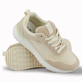 Deportivas mujer beige con suela ligera 1