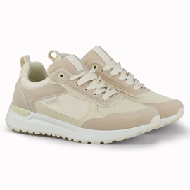 Deportivas mujer beige con suela ligera 2