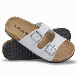Pantuflas de mujer cómodas blancas blanco 6