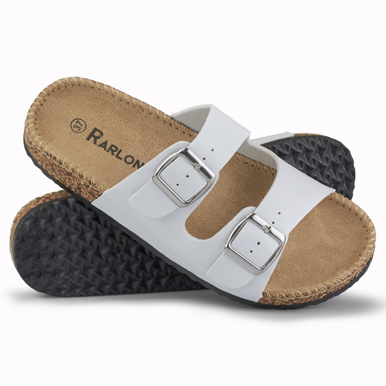 Pantuflas de mujer cómodas blancas blanco 1