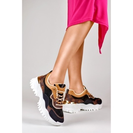 Deportivas de mujer con estampado Fanny negro 4