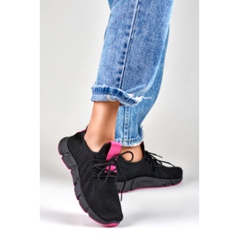 Cómodos zapatos deportivos ligeros y suaves. negro 4