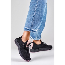 Cómodos zapatos deportivos ligeros y suaves. negro 4