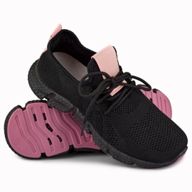 Cómodos zapatos deportivos ligeros y suaves. negro 1