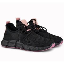 Cómodos zapatos deportivos ligeros y suaves. negro 6
