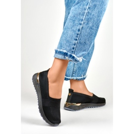 Zapatos casuales de mujer cómodos y flexibles. negro 5