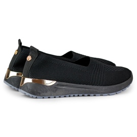 Zapatos casuales de mujer cómodos y flexibles. negro 2