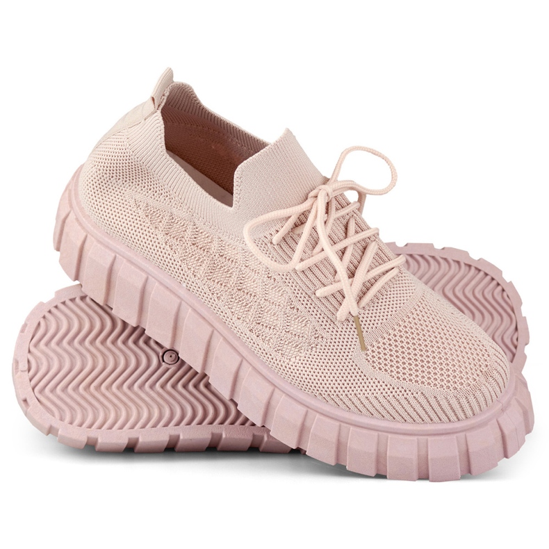 Deportivas mujer rosa elastico rosado 1 Deportivas mujer rosa elastico rosado 1