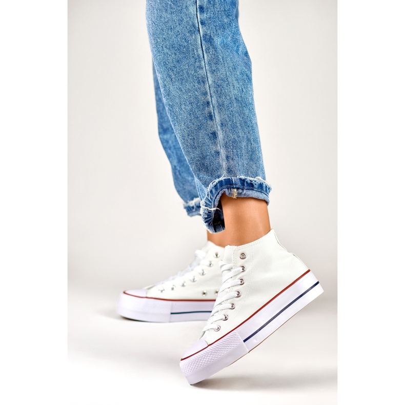 Deportivas blancas de mujer por encima del tobillo blanco 2 Deportivas blancas de mujer por encima del tobillo blanco 2