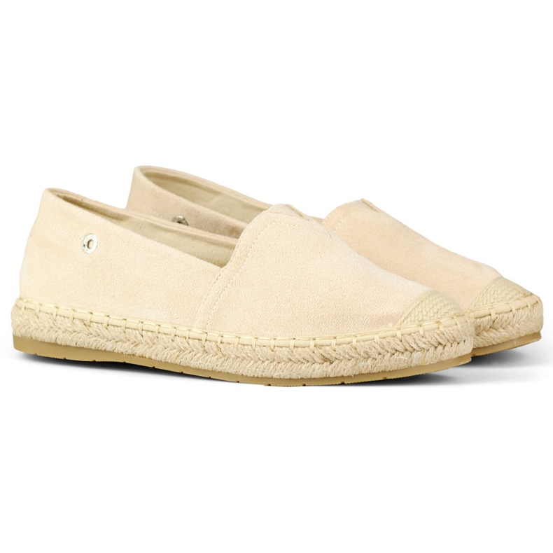 Alpargatas mujer ante beige 1