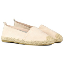 Alpargatas clásicas de mujer beige 1