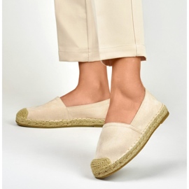 Alpargatas clásicas de mujer beige 6
