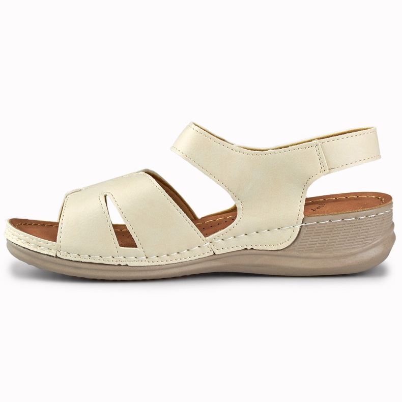 Cómodas sandalias mujer beige 1