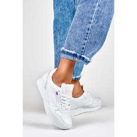 Zapatillas clásicas blancas de mujer. blanco 3