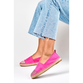 Alpargatas de mujer en rosa con puntera de lentejuelas rosado 1 Alpargatas de mujer en rosa con puntera de lentejuelas rosado 1
