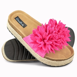 Alpargatas mujer fucsia rosado 2