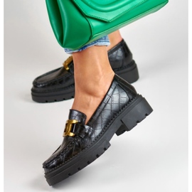 La.Fi Mocasines negros en la plataforma 1