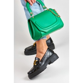 La.Fi Mocasines negros en la plataforma 2