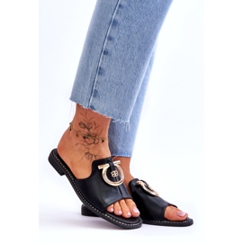 Pantuflas Piel Zapatos Confort S.Barski KV-2775-32 Negro 7