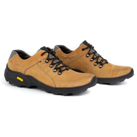 Olivier Zapatos de senderismo para hombre 296GT amarillo 4