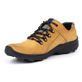 Olivier Zapatos de senderismo para hombre 296GT amarillo 2