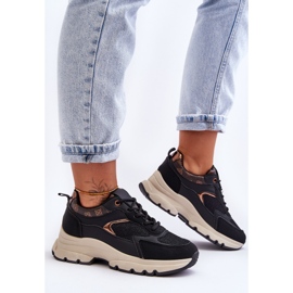 PM1 Zapatos deportivos negros con plataforma y cordones Escape 1 PM1 Zapatos deportivos negros con plataforma y cordones Escape 1