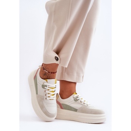 FJ1 Zapatos Deportivos De Mujer En Una Plataforma Masiva Gemma Multicolor blanco 4