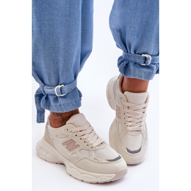 FG2 Zapatos Deportivos De Malla De Mujer De Moda Beige Venice 1