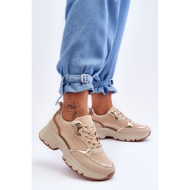 FG2 Iconos de zapatos deportivos de tacón plano con plataforma beige 1 FG2 Iconos de zapatos deportivos de tacón plano con plataforma beige 1