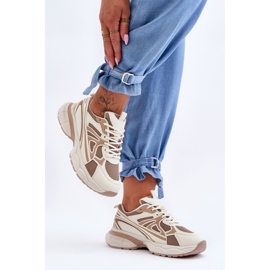 FG2 Deportivas Mujer Cordones Beige Emare 1
