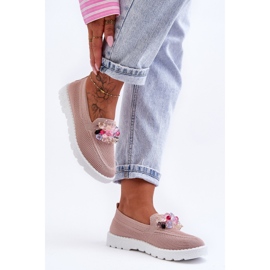 PM1 Zapatillas De Mujer Sin Cordones Con Adornos Rosa Taylor rosado 4
