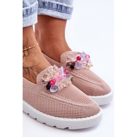 PM1 Zapatillas De Mujer Sin Cordones Con Adornos Rosa Taylor rosado 3