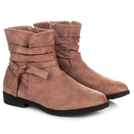 Seastar Botines de ante rosado 4