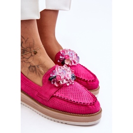 PM1 Mocasines Mujer Plataforma Piedras Fucsia Elonore rosado 2 PM1 Mocasines Mujer Plataforma Piedras Fucsia Elonore rosado 2