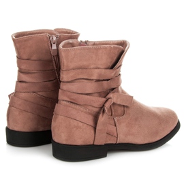 Seastar Botines de ante rosado 3
