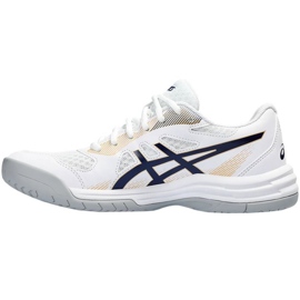 Zapatillas de voleibol Asics Upcourt 5 W 1072A088 104 blanco blanco 2