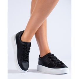 Deportivas Shelovet plataforma negras negro 2