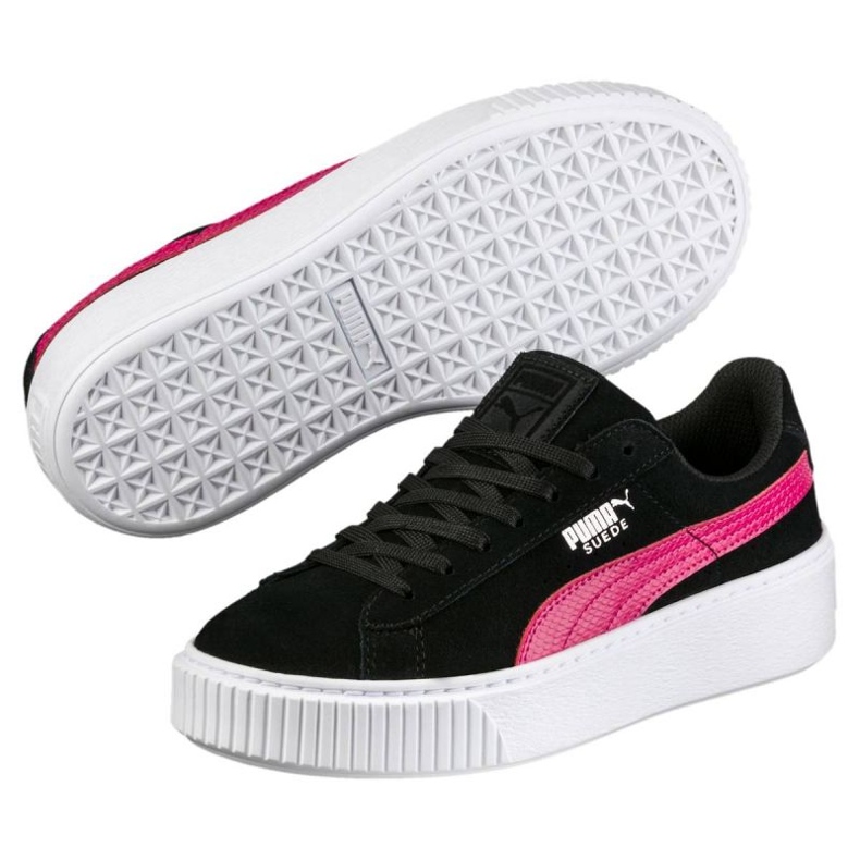 Puma Suede Plataforma Snk Jr 363906 01 zapatos negro 1 Puma Suede Plataforma Snk Jr 363906 01 zapatos negro 1