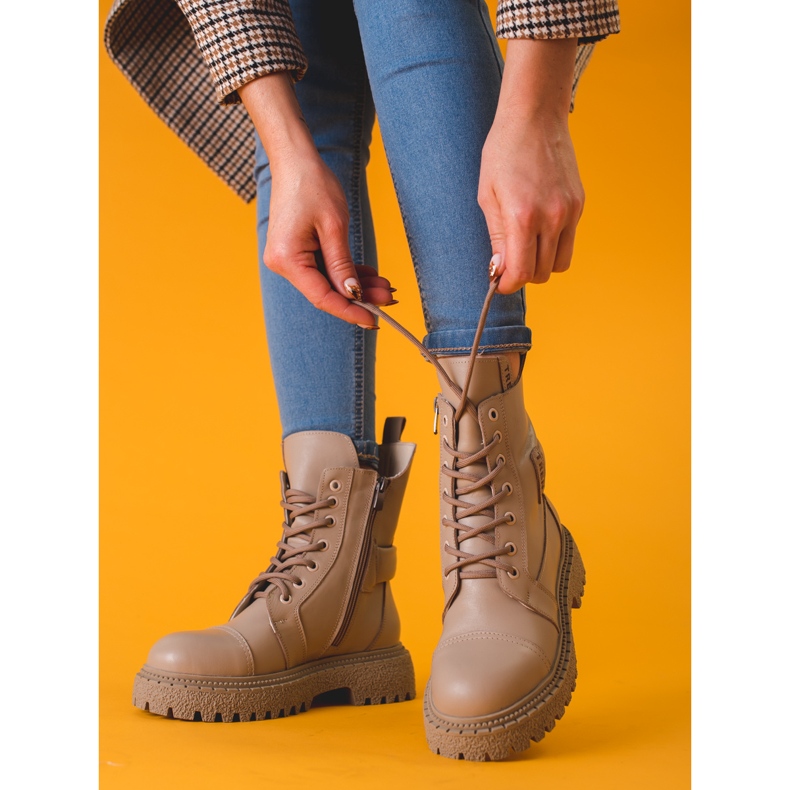 Bolsos de mujer Shelovet piel beige 1