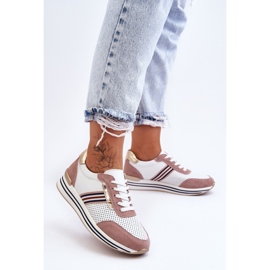 Deportivas de Piel S.Barski AL21575 Blanco y Rosa 1 Deportivas de Piel S.Barski AL21575 Blanco y Rosa 1