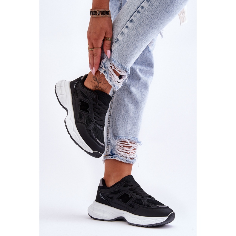 FG2 Zapatos Deportivos De Mujer De Moda Con Malla Negro Venice 1 FG2 Zapatos Deportivos De Mujer De Moda Con Malla Negro Venice 1