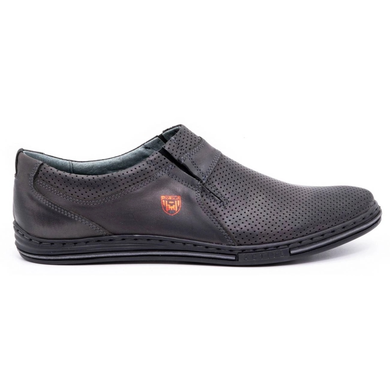 Polbut Zapato piel hombre 362 perforacion gris 1