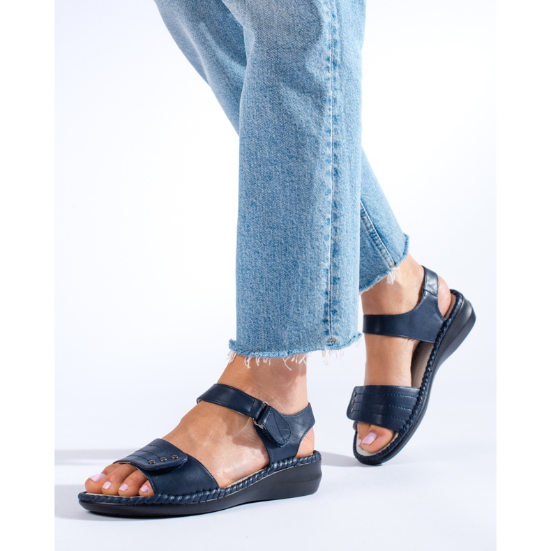 Sandalias mujer Shelovet cómodas azul marino 1